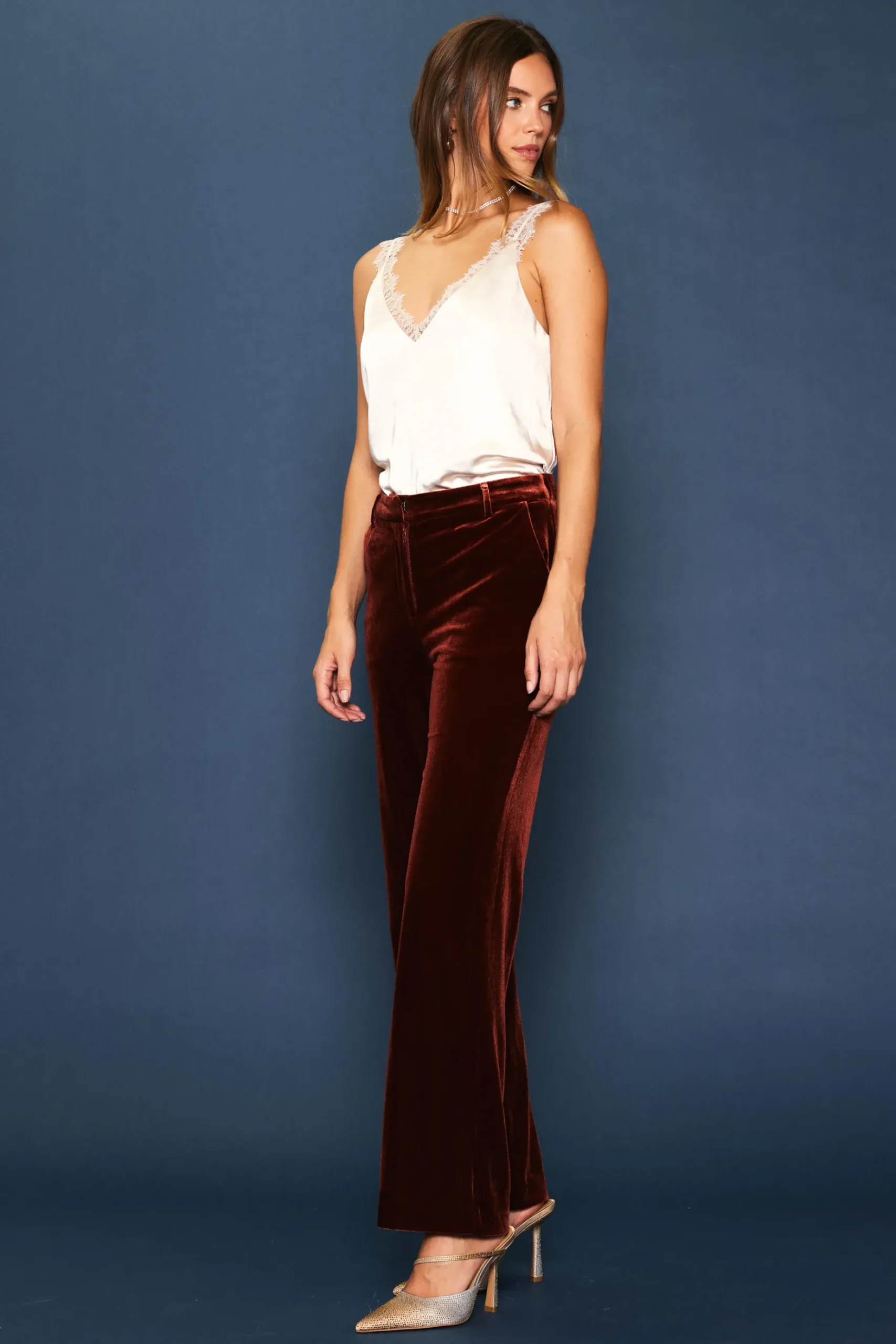 Velvet Wide Leg Pants*SKIES ARE BLUE Online