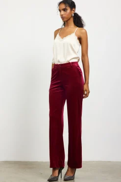 Velvet Wide Leg Pants*SKIES ARE BLUE Clearance