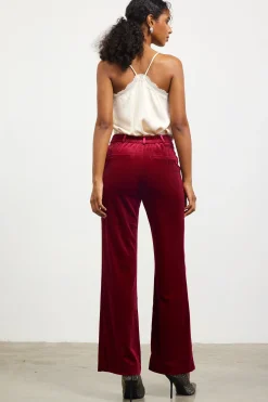 Velvet Wide Leg Pants*SKIES ARE BLUE Clearance