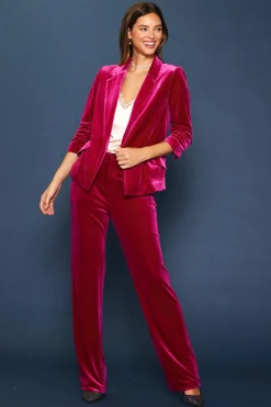 Velvet Wide Leg Pants*SKIES ARE BLUE Best