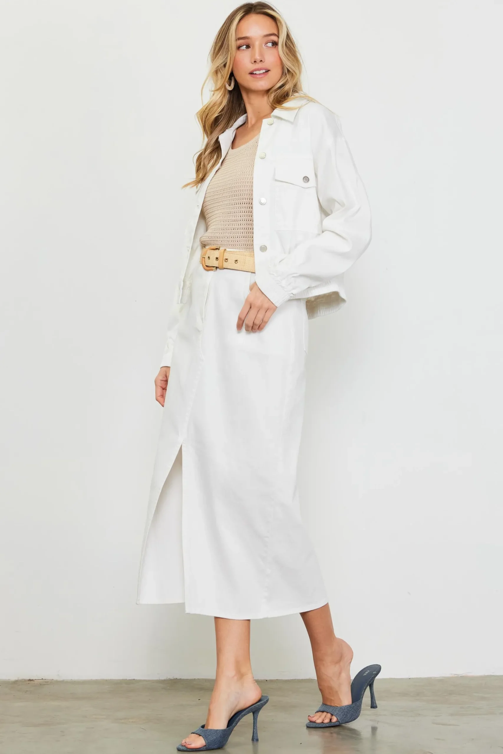 Washed Cotton Twill Jacket*SKIES ARE BLUE Sale