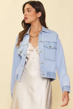 Washed Denim Jacket*SKIES ARE BLUE Sale