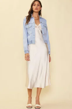 Washed Denim Jacket*SKIES ARE BLUE Sale