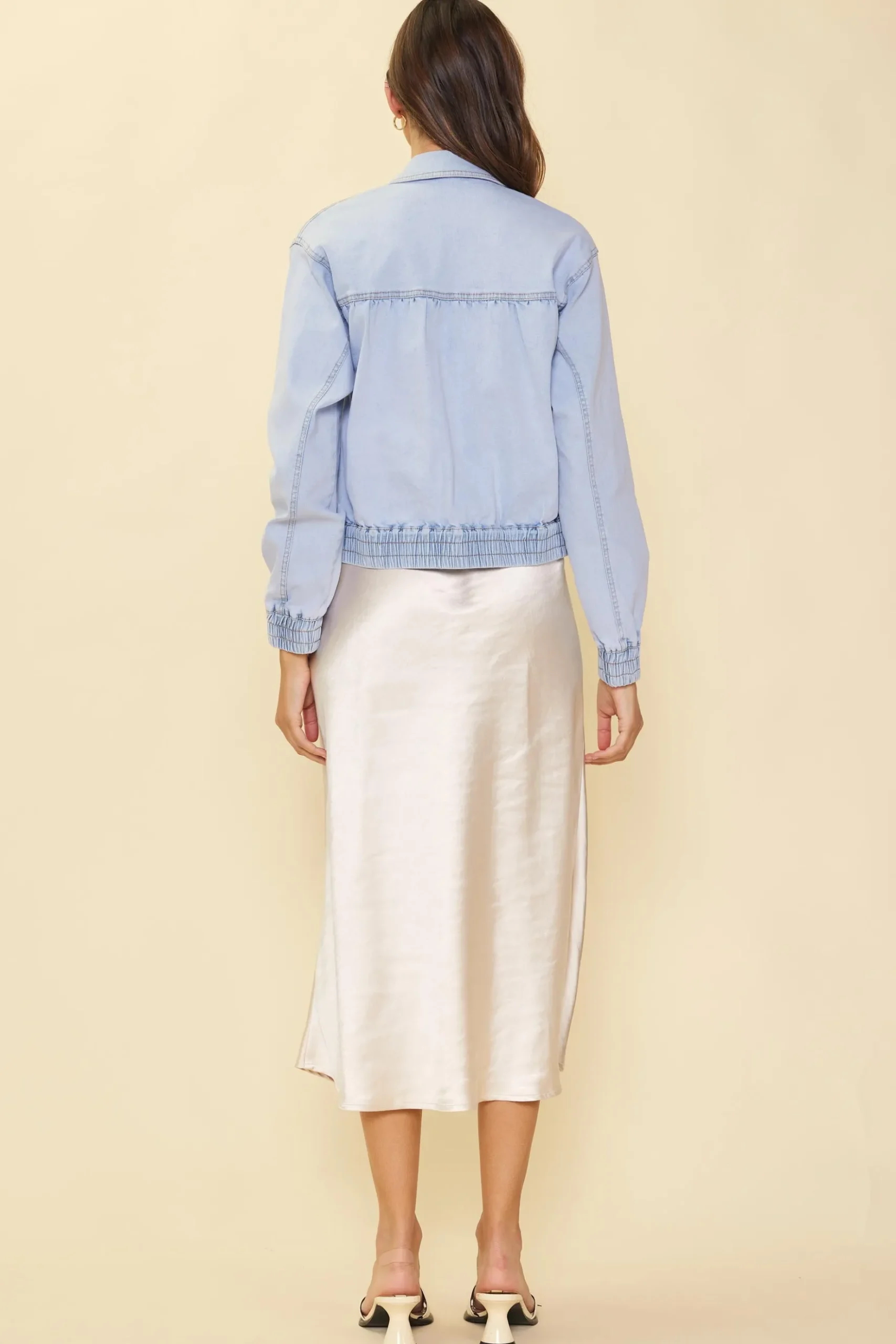 Washed Denim Jacket*SKIES ARE BLUE Sale