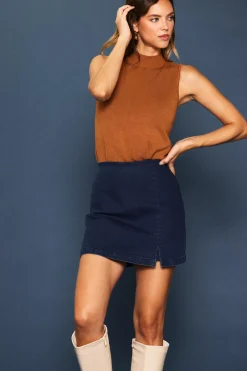 Washed Denim Skort*SKIES ARE BLUE Clearance