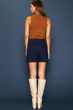 Washed Denim Skort*SKIES ARE BLUE Clearance